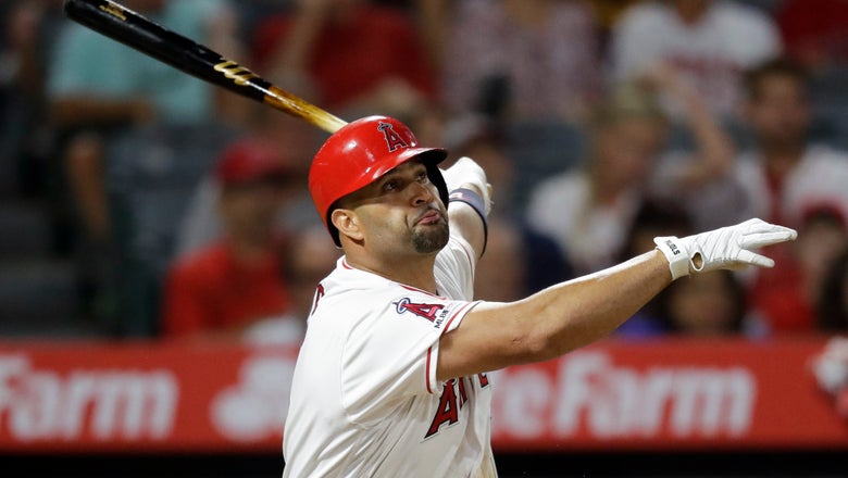 Pujols, Trout help Angels rally for 10-4 win over Red Sox