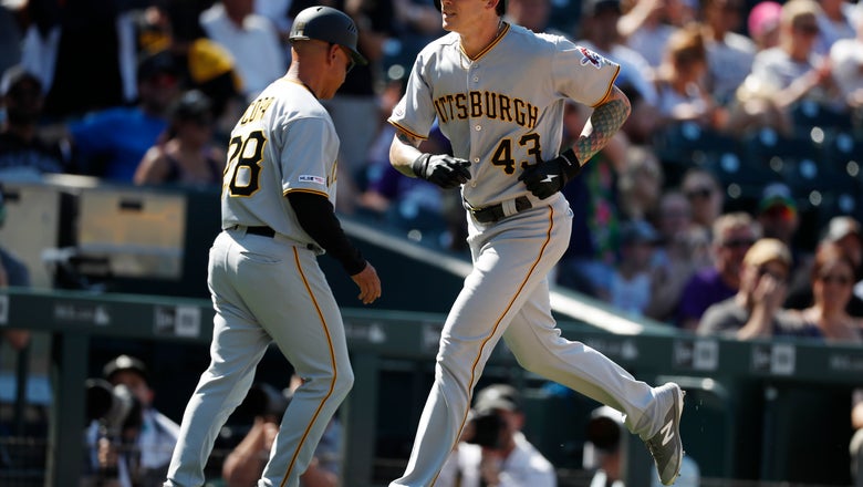 Brault homers, pitches into 7th as Pirates sweep Rockies 6-2