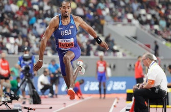 Taylor made: Triple jumper wins 3rd straight world title