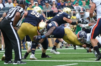 Sack-happy No. 10 Notre Dame beats No. 18 Virginia 35-20