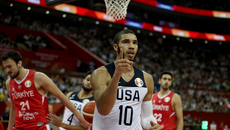 US forward Jayson Tatum to miss 2 games with ankle sprain