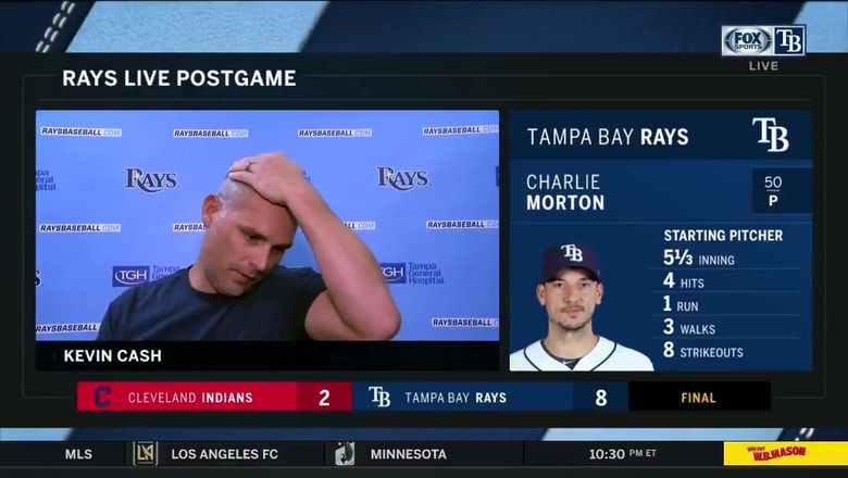 Kevin Cash recaps Rays’ 8-2 win over Indians