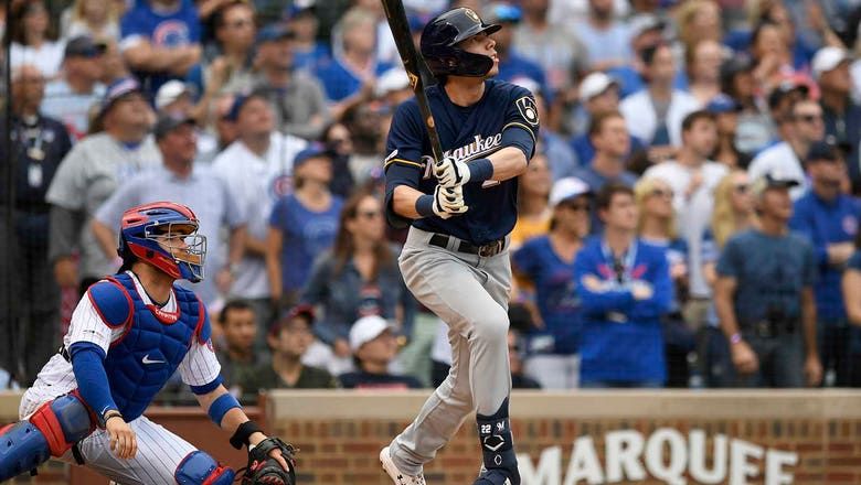 Yelich, Brewers top Cubs 4-0 to clinch series win in Chicago