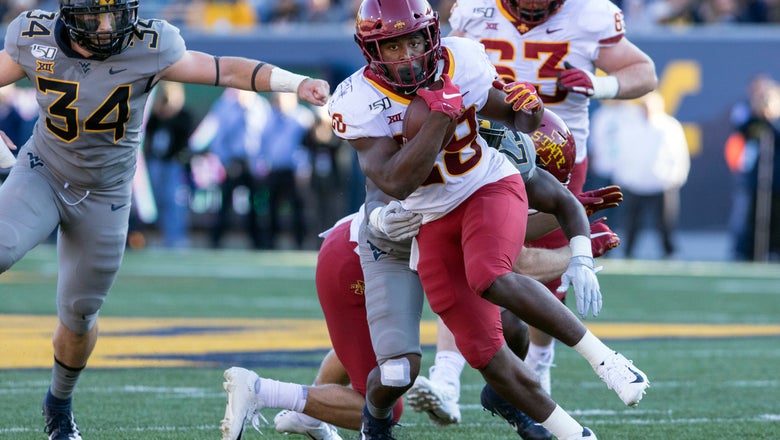 Frosh RB Hall leads Iowa State over West Virginia 38-14