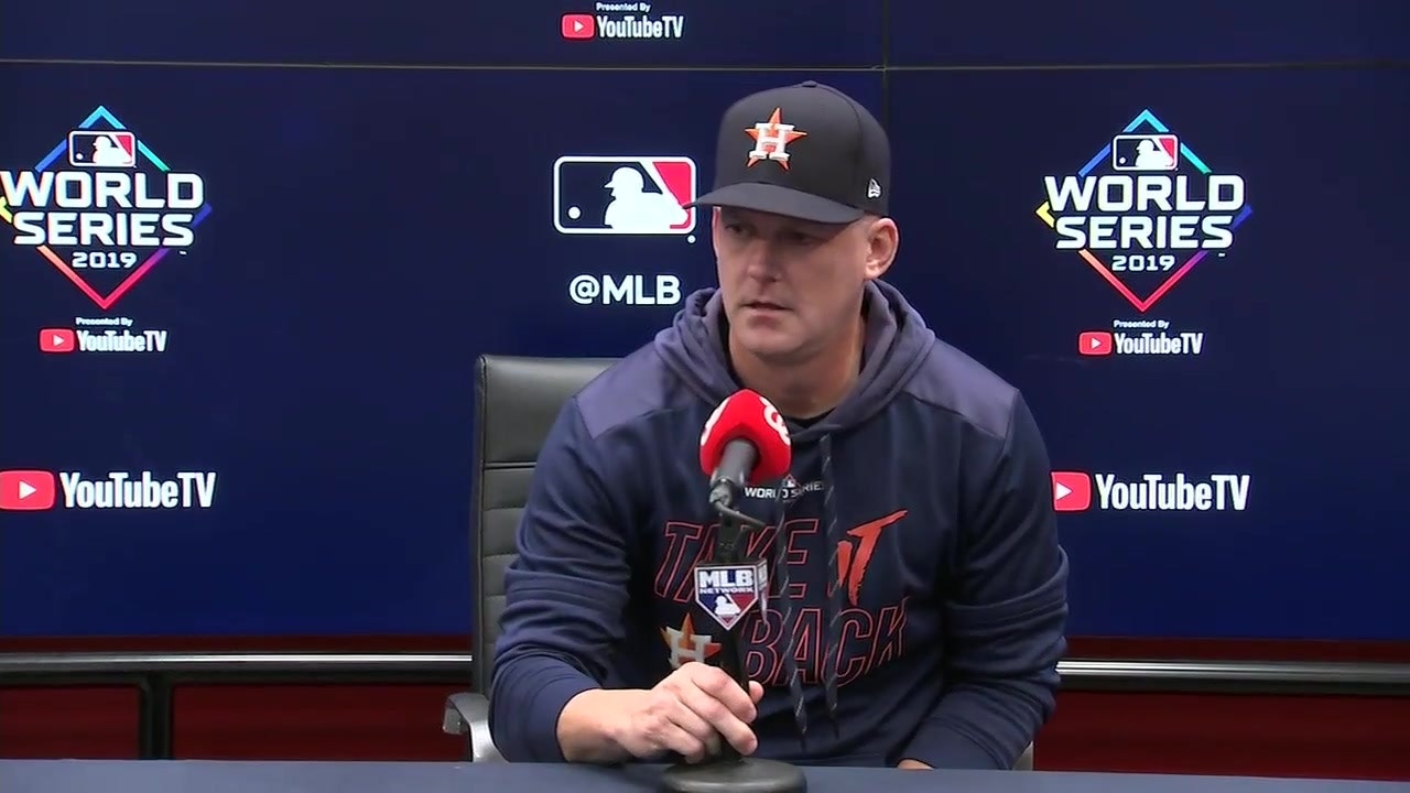 A J Hinch Full World Series Game 4 Post Game Press Conference Fox Sports