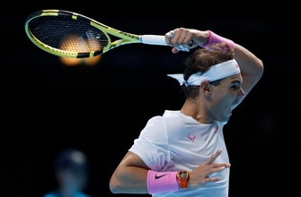 
					Nadal beats Tsitsipas to stay in contention at ATP Finals
				