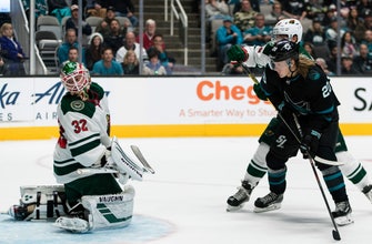 
					Sharks withstand late surge by Wild in 6-5 victory
				