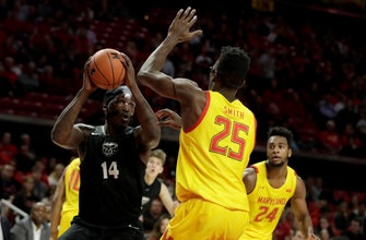 
					No. 7 Maryland gets defensive in 80-50 rout of Oakland
				