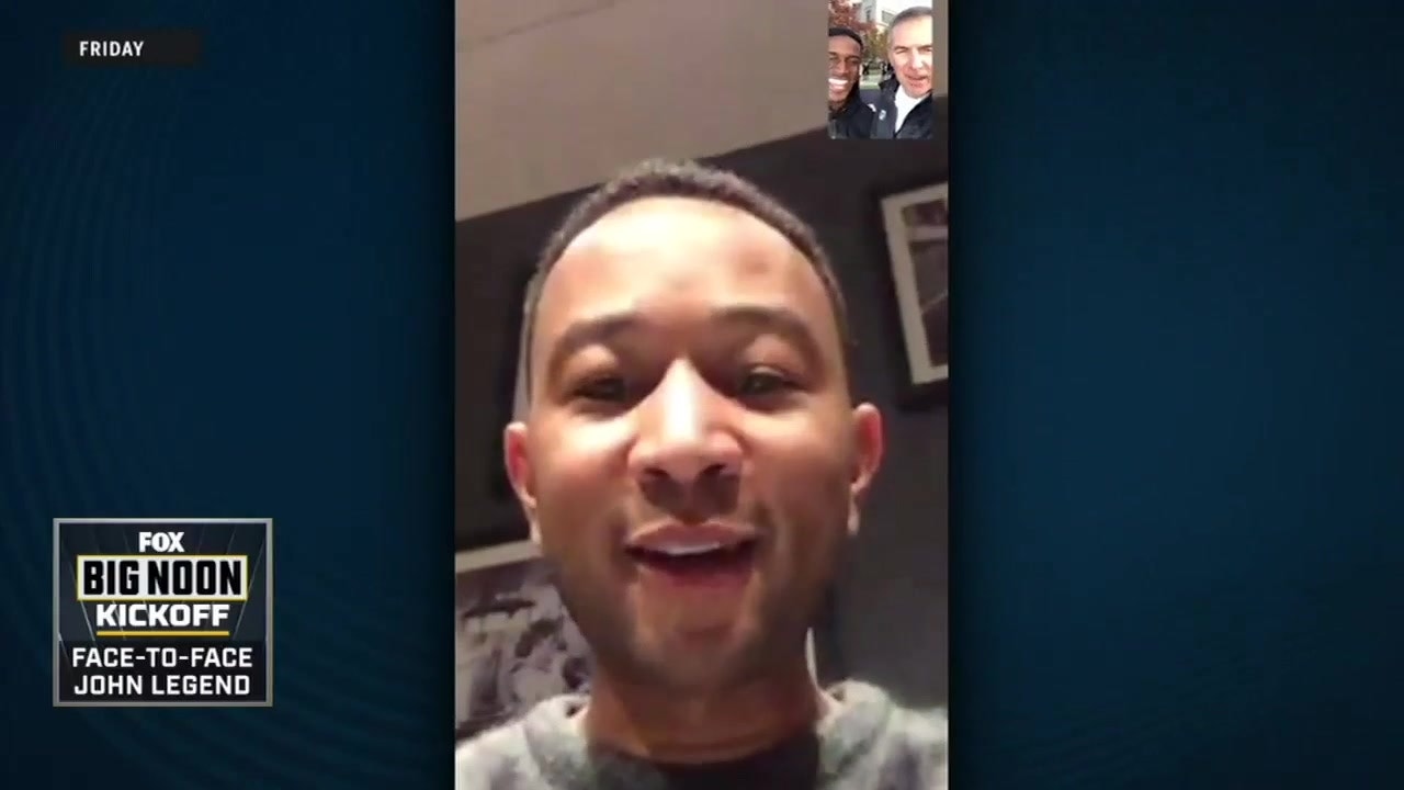 Urban Meyer And Reggie Bush Go Face To Face With John Legend Ahead Of Ohio State S Match Up With Penn State Fox Sports