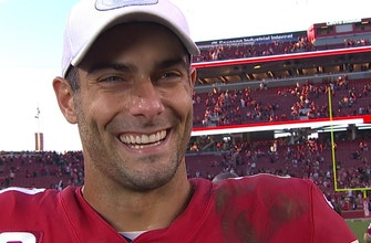 
					Jimmy Garoppolo after career-best performance: ‘I learned a lot today’
				
