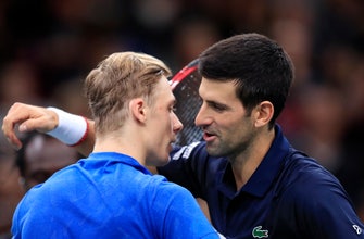 
					Djokovic dominates Shapovalov to win 5th Paris Masters title
				
