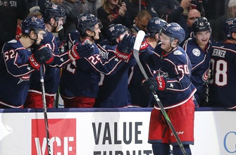 
					Three-goal third period lifts Blue Jackets to 5-4 win over Red Wings
				