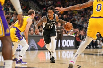 
					Aldridge with 30 points, Spurs fall to Lakers 114-104
				