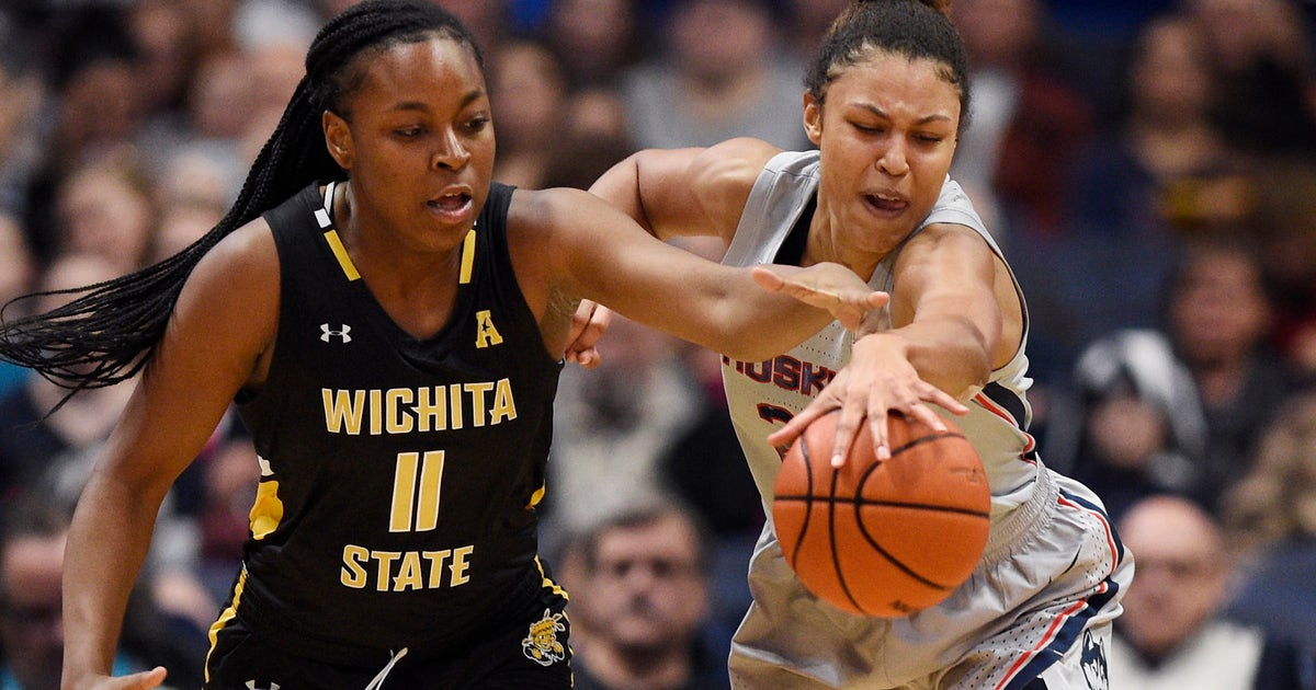 No. 1 UConn beats Wichita St. 83-55, stays undefeated in AAC