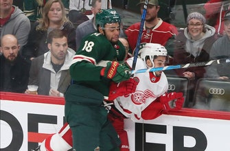 
					Staal, Zuccarello lead Wild past Red Wings 4-2
				