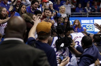 
					Kansas' 81-60 drubbing of Kansas State concludes with chaotic brawl
				