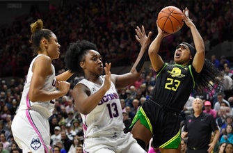 No. 3 Oregon deals No. 4 UConn first campus loss in 7 years