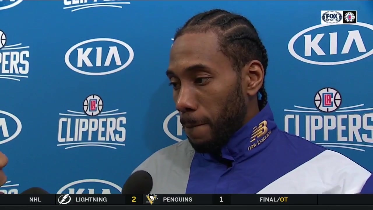 Kawhi Leonard talks after loss to Sixers Clippers LIVE FOX Sports