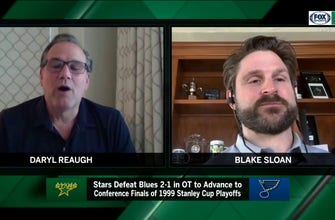 
					Blake Sloan Looks Back at Stars 2-1 OT Win over Blues | Stars Playoff Rewind
				