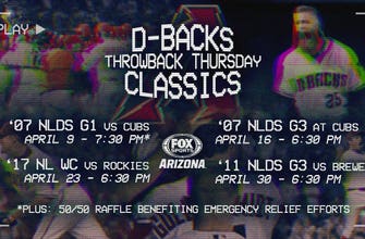 D-BACKS TO HOST 50/50 RAFFLE ONLINE DURING THROWBACK THURSDAY CLASSIC GAME ON FOX SPORTS ARIZONA