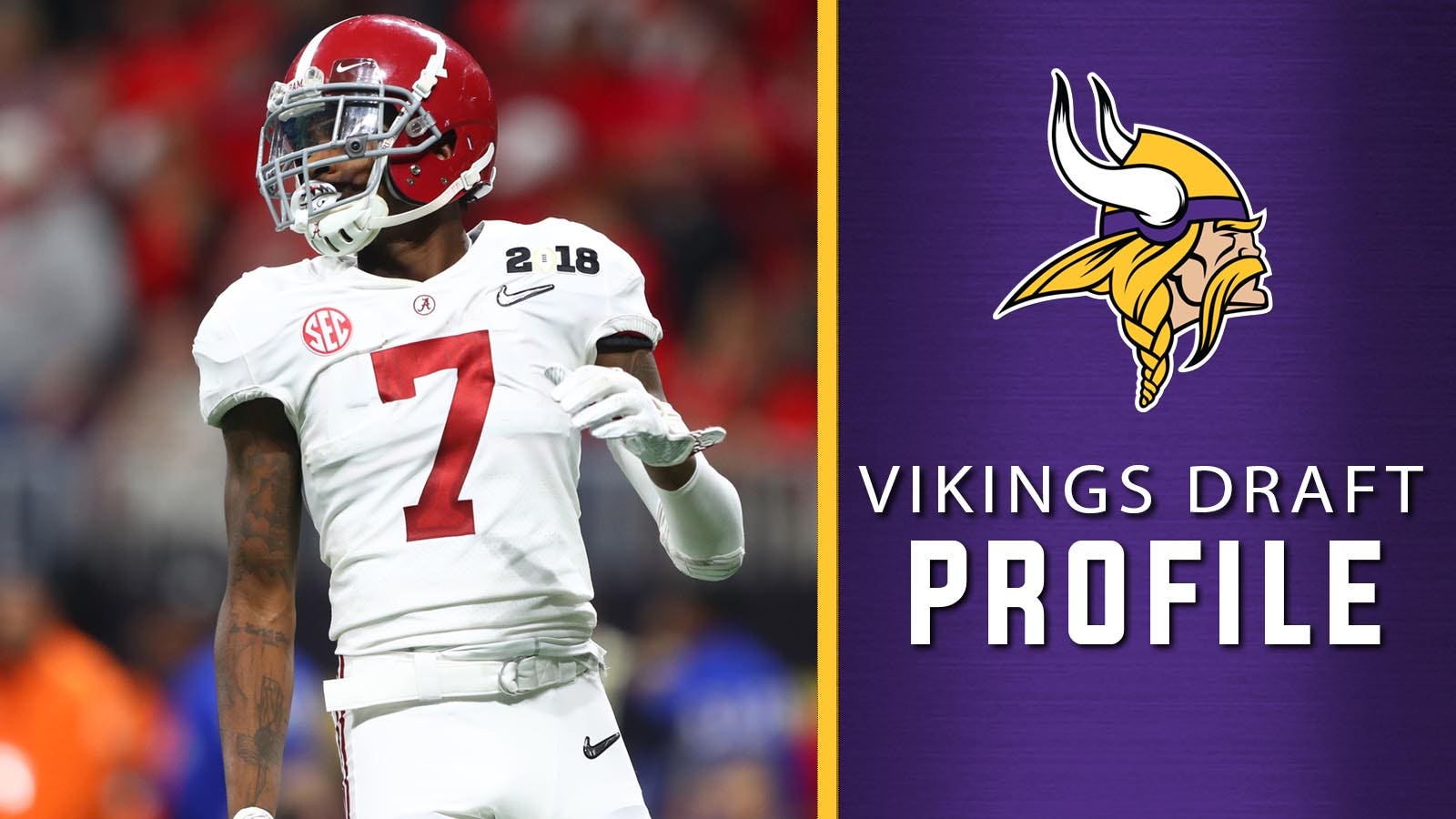 Vikings draft profile Alabama cornerback Trevon Diggs FOX Sports