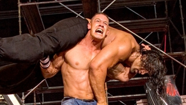 John Cena Vs The Great Khali Wwe Title Falls Count Anywhere Match Wwe One Night Stand 2007 Full Match Fox Sports