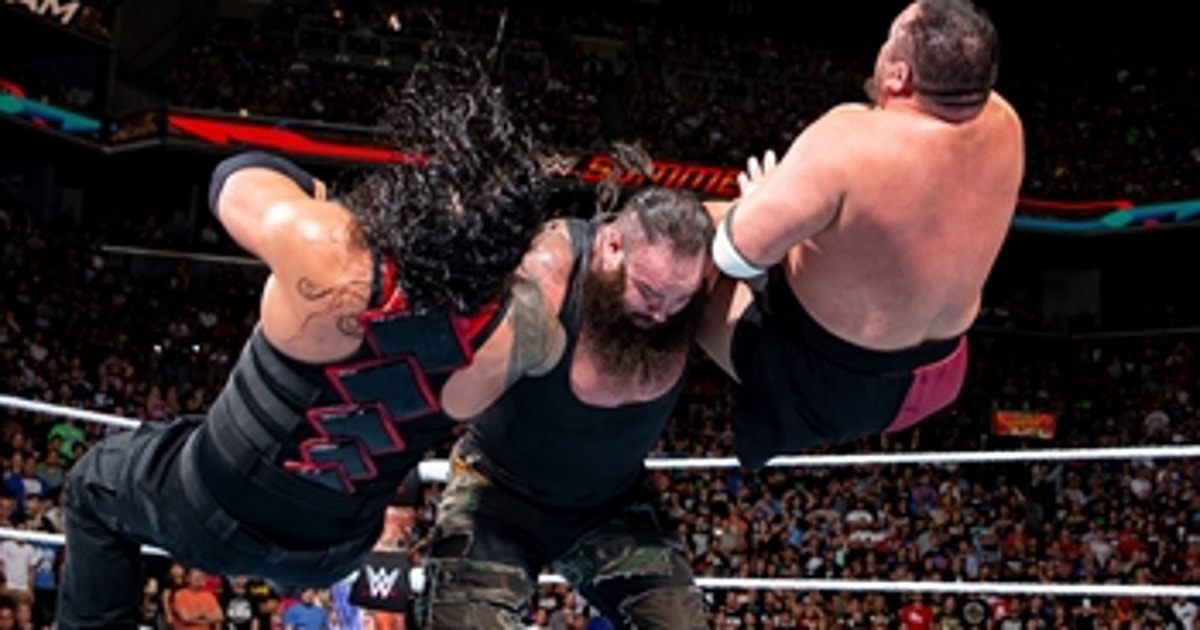 Brock Lesnar Vs Strowman Vs Roman Reigns Vs Samoa Joe