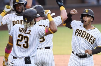 Trent Grisham belts three homers as Padres pummel Astros, 13-2