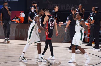 No Giannis, no problem: Bucks beat Heat in OT to avoid elimation