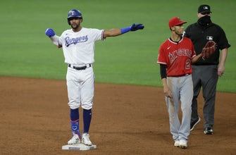 Kiner-Falefa gets 4 hits, leads Rangers over Angels 7-3