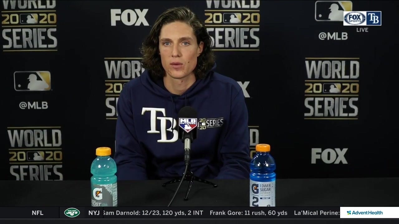 Tyler Glasnow recaps his start in Rays' loss to Dodgers in ...