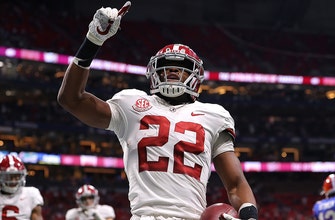 
					Najee Harris five touchdowns help No. 1 Alabama hold off pesky No. 7 Florida in SEC title win
				