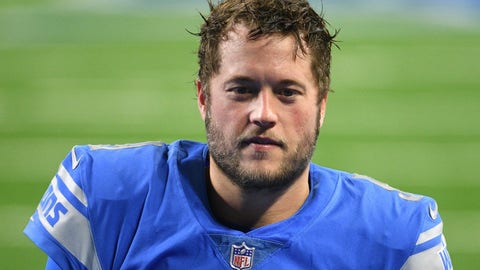 Detroit drafted Stafford No. 1 overall in 2009 and he has two years left on a $135 million five-year contract