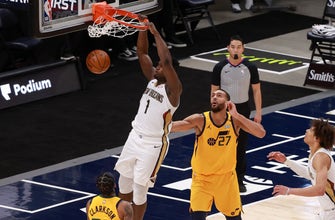 Zion Williamson has 32, Pels lose to Jazz 118-102
