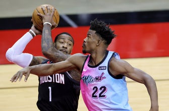 Jimmy Butler posts triple-double as Heat top Rockets for 4th straight win