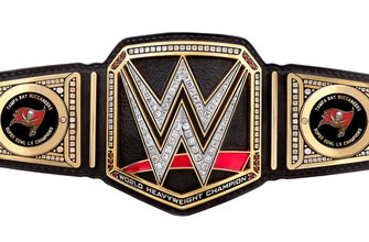 Triple H gifts Tampa Buccaneers custom WWE Title following championship win