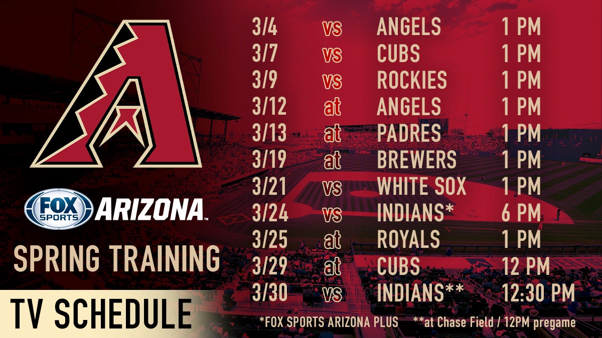 Spring Training Schedule 2022 Arizona Fox Sports Arizona Announces D-Backs Spring Training Schedule | Fox Sports