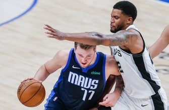 Mavericks pull away late to beat Spurs 115-104
