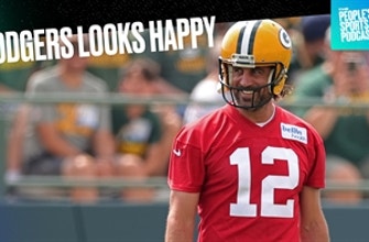 Aaron Rodgers looks happy at training camp | People’s Sports Podcast