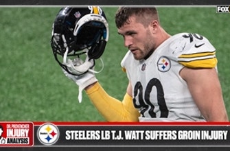 Recovery timeline for T.J. Watt after suffering groin injury vs. Raiders