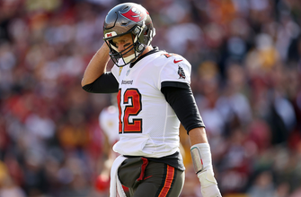 Tom Brady throws two interceptions in the first quarter of Buccaneers’ 29-19 loss to Washington