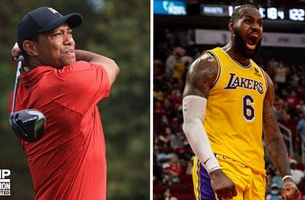Skip Bayless breaks down why Tiger Woods is more clutch than LeBron James I UNDISPUTED