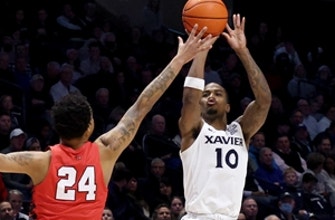 
					Hot shooting carries Xavier to 96-50 blowout victory
				