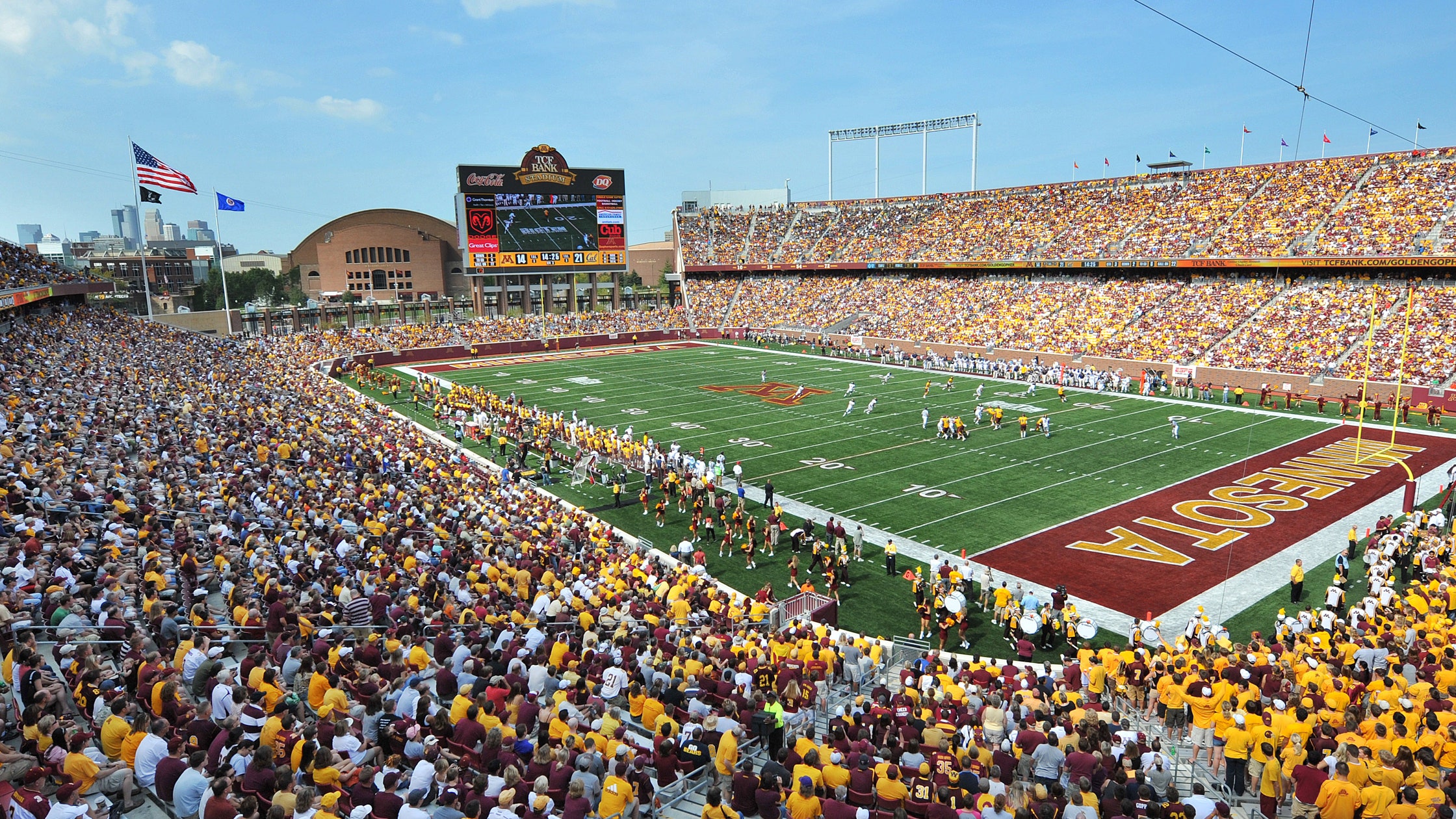 Gophers football home gets new name: Huntington Bank Stadium