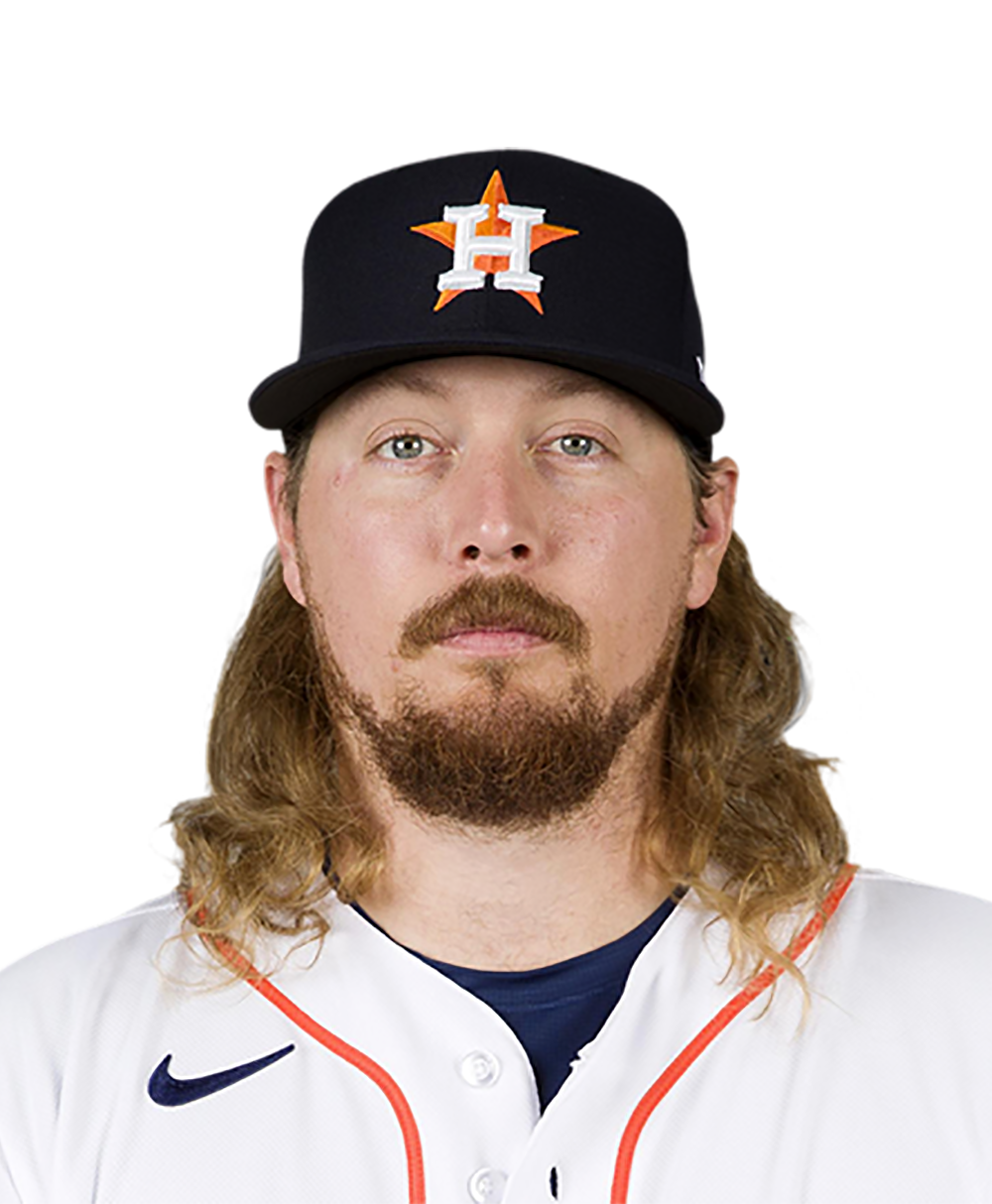 Astros player ryne stanek with unique hairstyle
