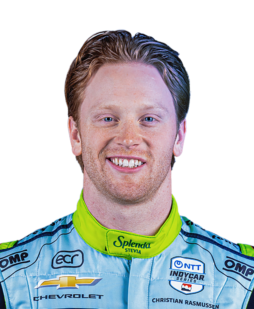 Christian Rasmussen's car catches fire on pit lane exiting pit