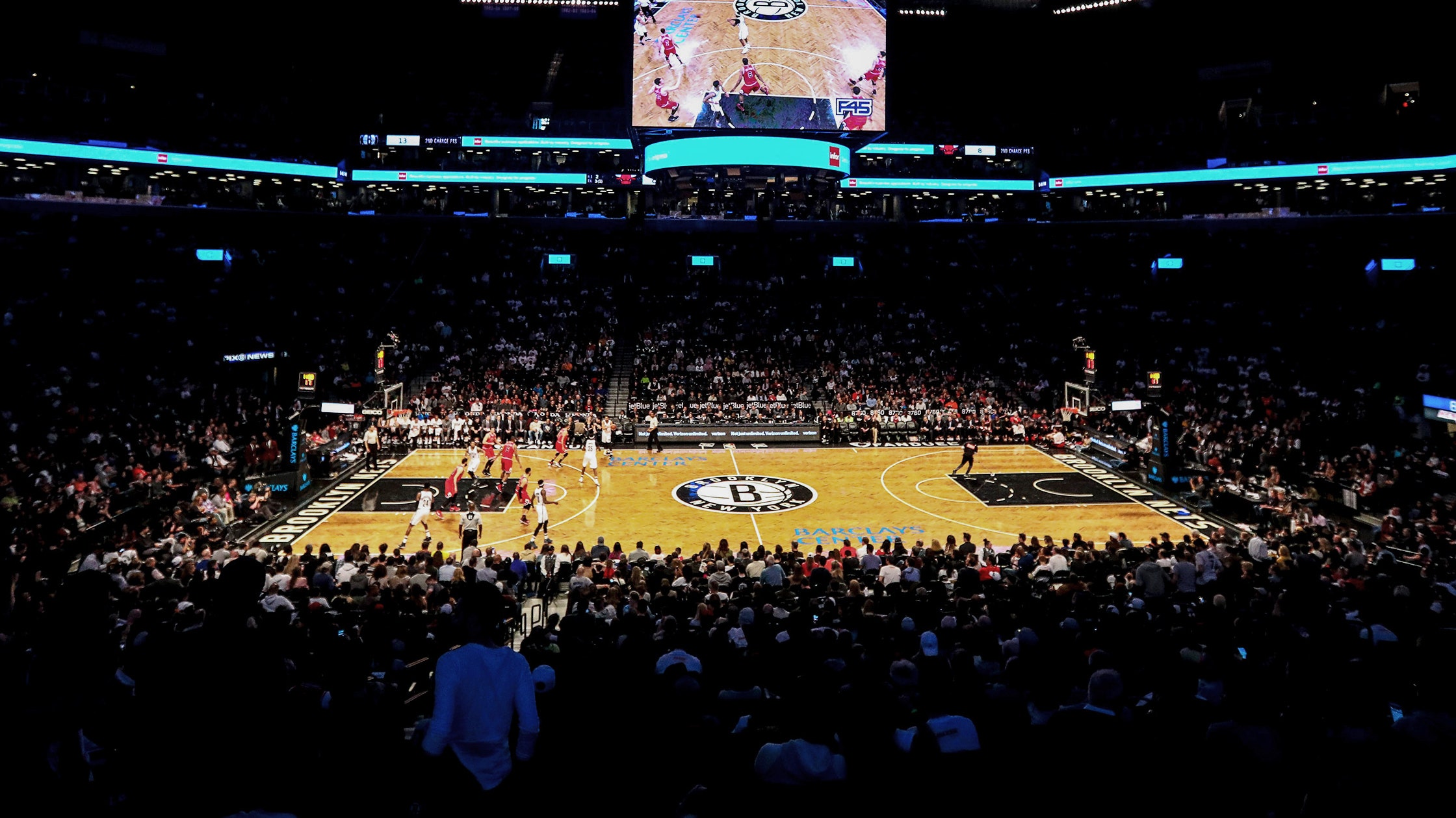 Brooklyn Nets forward Cameron Johnson (2) warms up prior to the game  against the Utah Jazz at Barclays Center.