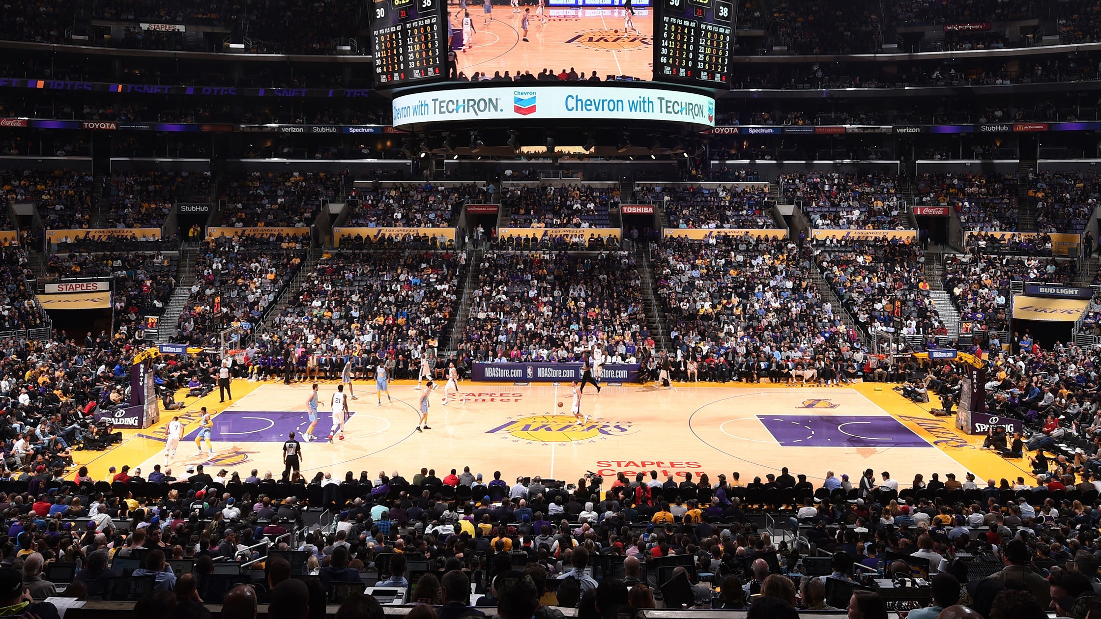 Los Angeles Lakers Staples Center 8 x 10 Basketball Stadium Photo