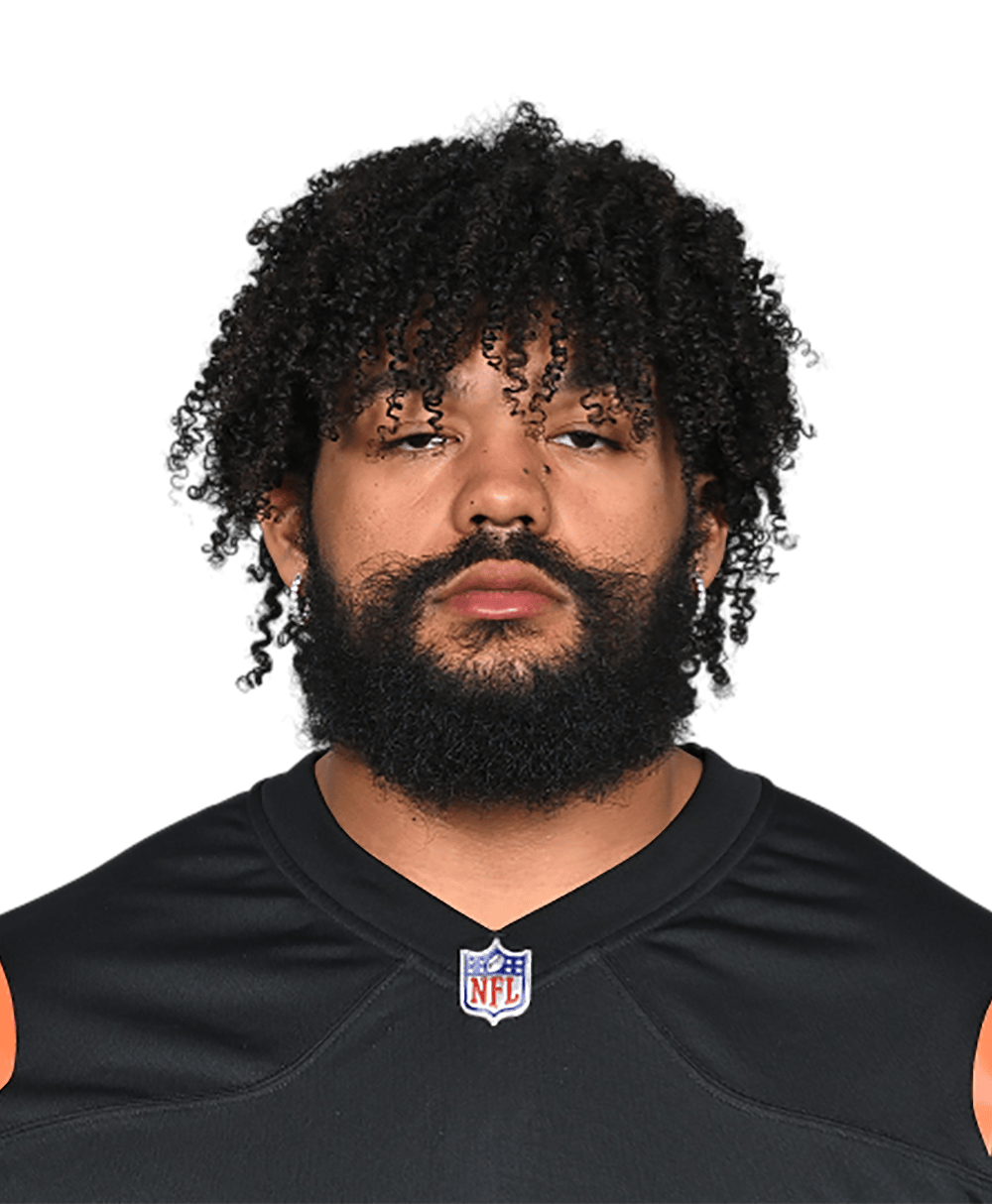 Cincinnati Bengals guard Jackson Carman (79) lines up during the second  half of an NFL preseason football game against the Atlanta Falcons, Friday,  Aug. 18, 2023, in Atlanta. The Cincinnati Bengals and