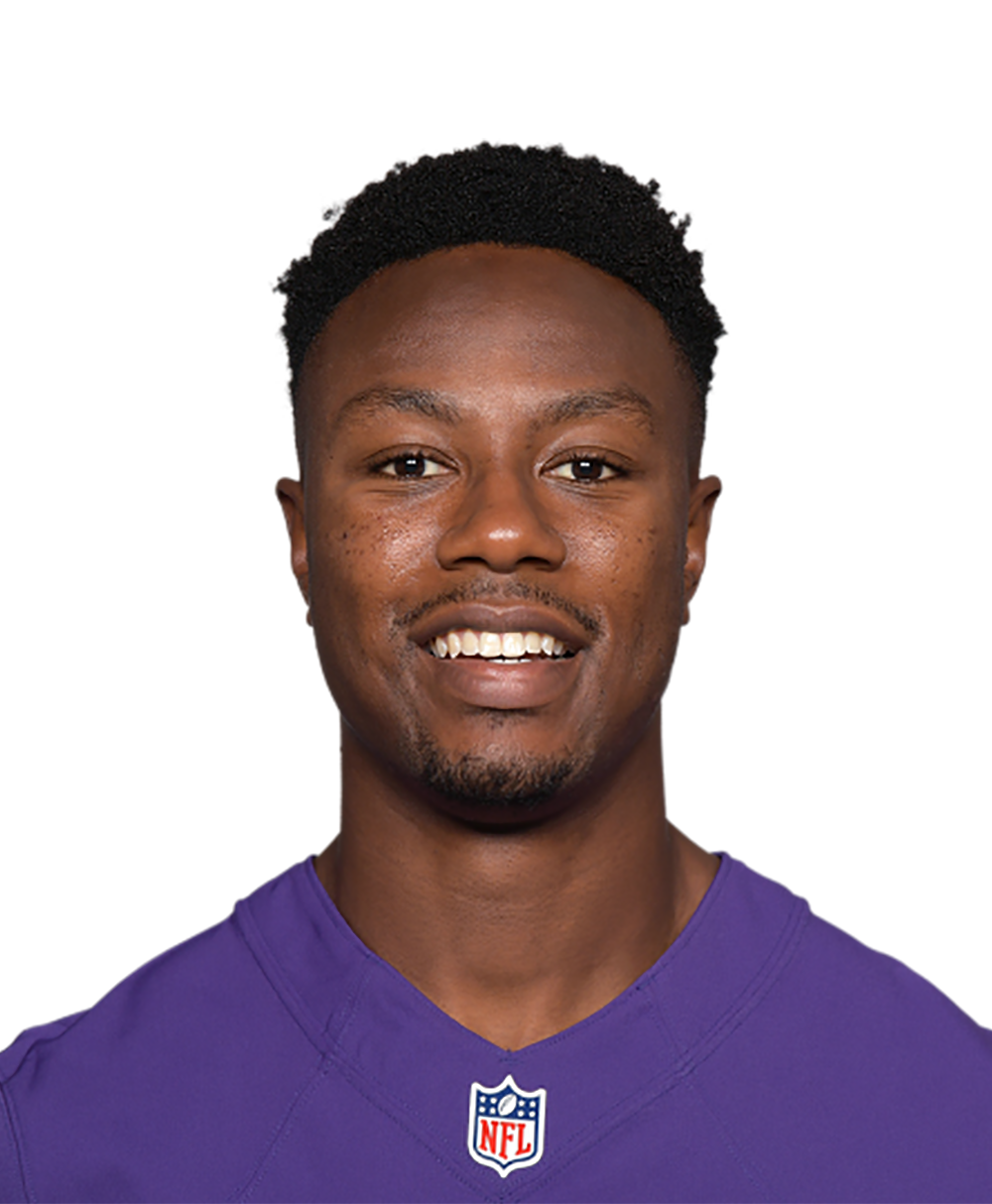 Baltimore Ravens cornerback Brandon Stephens (21) stands on the field  before the start of an NFL